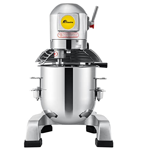 Happybuy Commercial Food Mixer 15Qt 600W 3 Speeds Adjustable 110/178