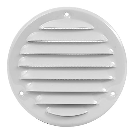 MKK - 18529-039 - Lüftungsgitter Wandgitter Abschluss Metallgitter Abluft Zufluft Insektenschutz verschließbar Ø 200 mm weiß