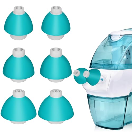 3 Pairs Nose Pillows Compatible with Navage Nasal Care - High Grade Silicone Nose Buds Sinus Pillows Compatible with Navage Nasal Irrigation System (Small, Standard, Extra Large) in Blue & White
