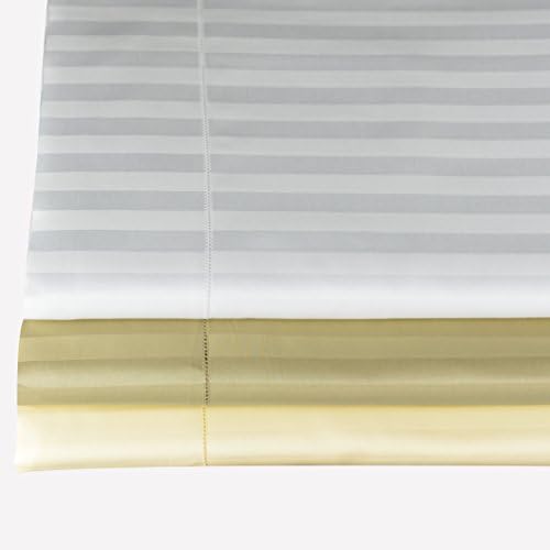 Vero Linens Righetta Stripe Flat Sheets Ivory King