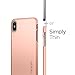 Spigen Thin Fit Designed for Apple iPhone Xs Case (2018) / Designed for Apple iPhone X Case (2017) - Blush Gold