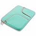 Steklo Laptop Sleeve 13 inch Neoprene MacBook Sleeve Case - Perfect MacBook Sleeve Cover with Pockets for MacBook Pro 13 inch Sleeve and MacBook Air 13 inch Sleeve, Laptop Bag 13 inch - TEAL