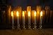[12 PACK]Flameless Ivory Mini Wax Dipped Flickering Amber LED Battery Timer Taper Candles-KCRIUS(TM)