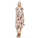 Reborn J's Floral Midi Dress (Large, Blush)