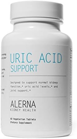 Uric Acid Support - Supports Normal Kidney Function & Uric Acid Levels (W/ Tart Cherry, Celery Extract, Turmeric, Quercetin, and more) by Alerna Kidney Health