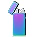Kivors USB Rechargeable Windproof Arc Lighter Flameless Electronic Arc Lighter Double Arc Pulse Cigarette Metal Lighter (Chameleon)
