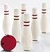 KOVOT Foam Bowling Set: Includes (6) Kid-Safe Junior Rubber Foam Pins & (1) Red Mini Foam Ball
