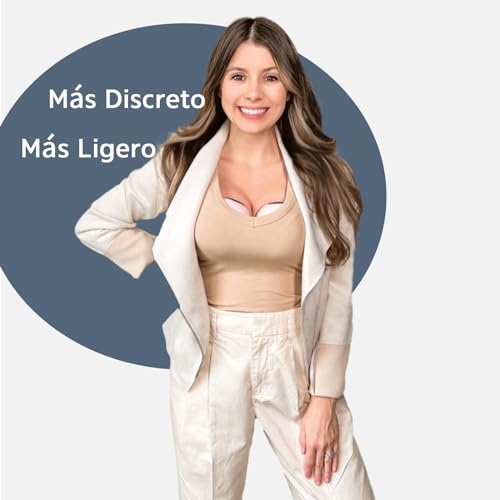 MomMed S21 Extractor de Leche Eléctrico Portátil – Sacaleches Manos Libres con Pantalla Inteligente y Diseño a Prueba de Fugas, Doble Uso con 3 Modos y 12 Niveles de Succión