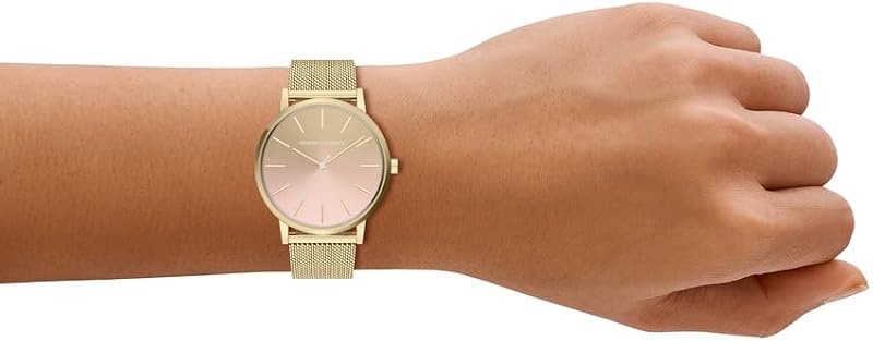 Reloj para Mujer, Movimiento de Cuarzo de Tres Agujas y Caja de 36 mm con Correa de Cuero