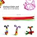 Acerich 1001pcs Craft Supplies Assortment Set, 600pcs Multicolor Pipe Cleaners, 100pcs Assorted Colors Pom Poms, 100pcs Craft Sticks, 100pcs Colorful Buttons, 100pcs Wiggle Googly Eyes & 1pcs Scissors