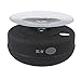SainSonic HD Water Resistant Bluetooth 3.0 Shower Speaker, Handsfree Portable Speakerphone with Built-in Mic, 6hrs of Playtime, Control Buttons and Dedicated Suction Cup (Black)