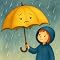 Livro O Guarda-Chuva que Não Gostava de Chuva: Uma história de aventura (históriaflix)