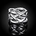 Cutesmile Fashion Jewelry 925 Sterling Silver Fish Mesh Wedding Ring for Women (9)