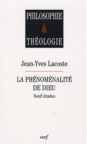 La  phénoménalité de Dieu