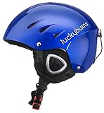 Lucky Bums Snow Sport Helmet with Fleece Liner, Blue, Medium