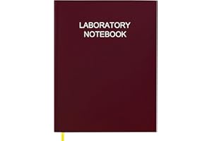 TUUN FUPLAN Lab Notebook/Laboratory Notebook - (.25" Grid Format), Laboratory Notebook Quad Ruled Science Lab Book with Grid Pages: Table of Contents for Chemistry, Physics, Biology, 8" x 10", Red