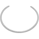 Pierced Owl Stainless Steel Collar Cuff Choker Necklace