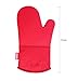 Honla Silicone Oven Mitts,Heat Resistant to 500 F,1 Pair of Non Slip Kitchen Oven Gloves for Cooking,Baking,Grilling,Barbecue Potholders,Red