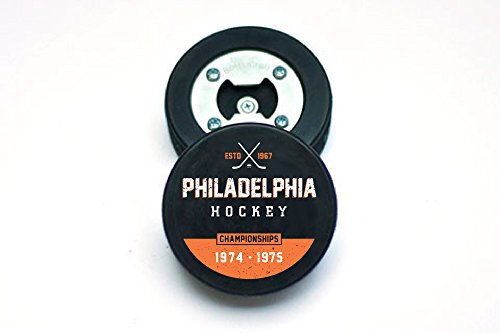The PuckOpener - Hockey Puck Bottle Opener - Philadelphia Champs