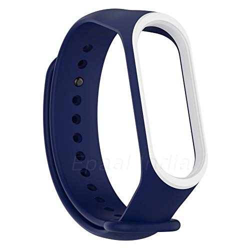 Epaal Dual Color Wristband Smartband Strap for Xiaomi Mi Band 4 and Mi Band 3