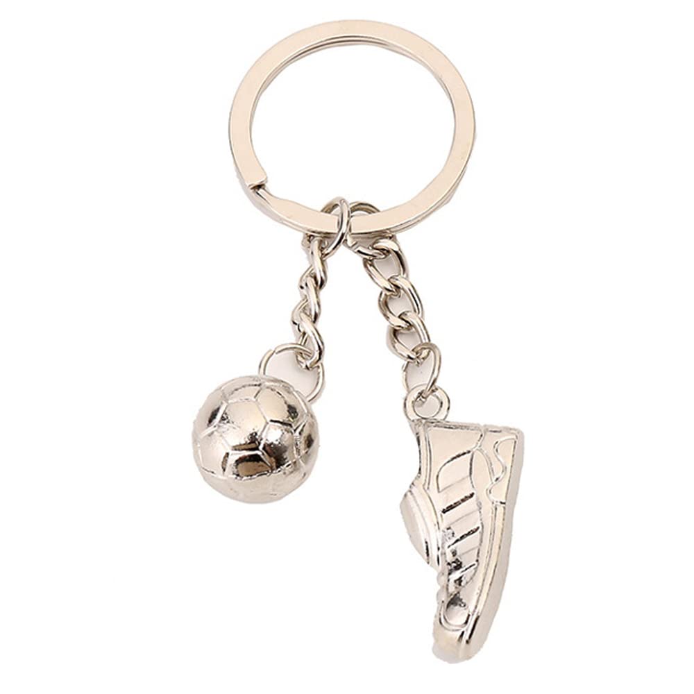 ARFUKA Keyring Football and Shoes Pendant Keychain Metal Key Ring Charm Jewellery Christmas Birthday Gift Key Chain Key Ring Holder for Men and Women