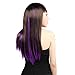 Neitsi® 10pcs 18inch Colored Highlight Synthetic Clip on in Hair Extensions #F10 Purple