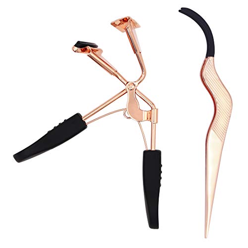 SZQHT Eyelash Curler Premium Eyelash Professional Makeup Tool With 3 Replacement Silicone Refill Pads and False Eyelashes Applicator-Used to Get Gorgeous Eye Lashes