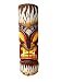 All Seas Imports 20" Handcarved Wood Unique FlameTropical Hawaiian Design Tiki Mask!