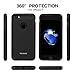iPhone 7 Case, iPhone 7 Protective Case, Tiergrade Rubber Interior Matte Finished Easy Grip Slim Fit Dual Layer Drop Protection Shockproof Anti Scratch Resistant Cover for Apple iPhone 7 Black (negro)