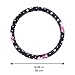 Finex Hello Kitty Car Steering Wheel Cover - Flowers Black - Universal Fit Auto Accessories