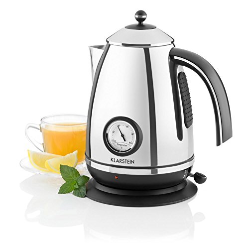 Klarstein - Aquavita Chalet, Wasserkocher, Teekocher, Retro Wasserkessel Design, 1,7 Liter, 2200 Watt, kabellos, Vintage…