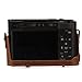 MegaGear MG1436 Panasonic Lumix DC-ZS200, TZ200 Ever Ready Genuine Leather Camera Case and Strap - Brown