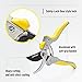 Jardineer Sharp and Durable Bypass Pruning Shear, Garden Scissors with Safety Lock, Tree Trimmers Secateurs, Cut Easy Hand Pruner, Perfect Gardening Clippers for Gifts