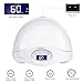MINGER 48W UV LED Nail Dryer Nail Lamp, Two Hands Curing Lamps with UV Shield Gloves, Auto Nail Light with Sensor for UV Gel Polish, 30s 60s Low Heat Mode Timers