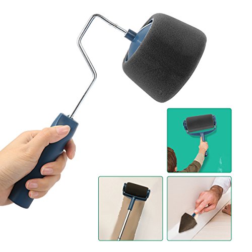ARTISTORE Paint Roller Brush Kit 9 Pcs Paint Runner Pro Brush Handle Flocked Edger Room Wall Printing for Home Office