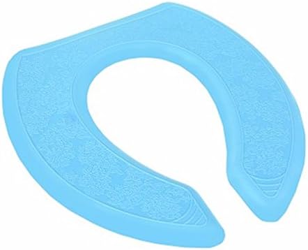 PLGJAQ862 Toilet Seat Cushion Pad Adhesive Universal Waterproof Foam Cover, Wc Blue