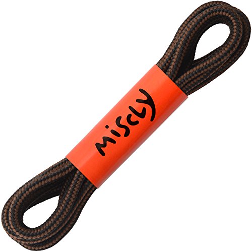 image for Miscly Round Boot Laces [1 Pair] Heavy Duty and Durable Shoelaces for 