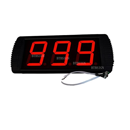 4'' 3Digits Large Tally Counter Add/Subtract By Wired Buttons For Golf Laps Event
