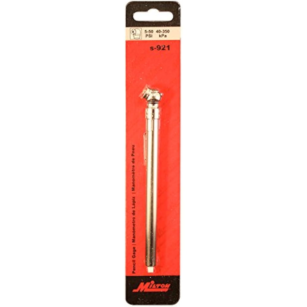 Milton (S921) Single Chuck Head Pencil Tire Pressure Gauge Passenger