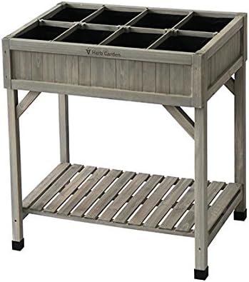 Amazon Com Vegtrug Planter 8 Pocket Herb Garden Grey Wash Garden Outdoor