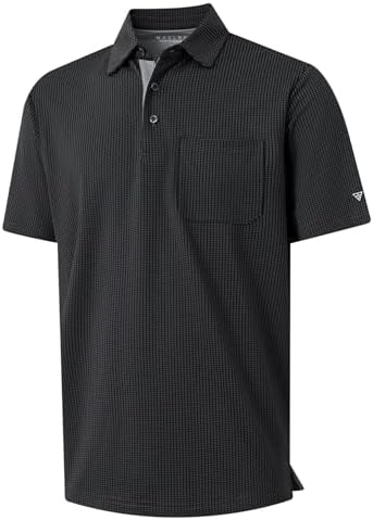 V12 GOLF VARIOUS POLO シャツ ブラック Amazon.com: Luxury Baroque Pattern Golf Polo Shirt, Greek Key