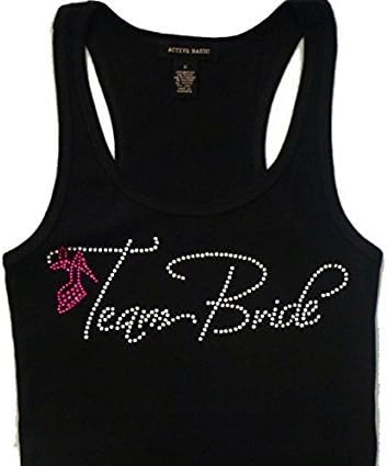Crystal Team Bride Tank Top (XL, Black)