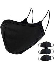 EnerPlex Premium 3-Ply Reusable Face Mask - Breathable Comfort, Non-Surgical Safety Mask, Fully Machine Washable, Face Masks for Home Office Work Outdoors - Large (3-Pack)