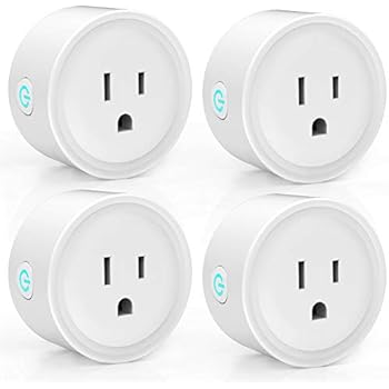 Alexa Smart Plugs, WiFi Smart Outlet Work with Smart Life, Google Home, ETL FCC CE Listed, No Hub Required