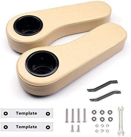 NOKINS Golf Cart Armrest with Cup Holder,Increase Support Frame,Not Tilting,for Club Car EzGo Yamaha NOKINS Golf Cart Armrest with Cup Holder,Increase Support Frame,Not Tilting,for Club Car EzGo Yamaha