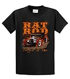 Rat Rod T-Shirt Rat Rod With Flames Forged In Time