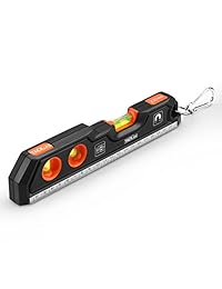 TACKLIFE MT L03   Nivel de torpedo magnético de aleación de aluminio de 12.0 in (nivel de torpedo nivel 45 grados de medición, resistente a los golpes, nivel de burbuja con reglas estándar y métricas)