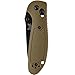 Benchmade - Mini Griptilian 557 Knife, Serrated Tanto, Coated Finish, Sand Handle