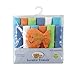 Luvable Friends Unisex Baby Cotton Rich Washcloths, Blue Solid, One Size