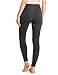 BALEAF Leggings for Women with Pockets Tummy Control Compression Workout Athletic Running High Waisted Yoga Pants Charcoal S